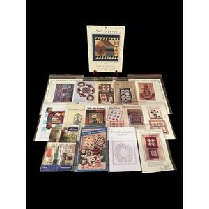 15 Smaller Quilting Patterns Lap Wall Hanging Crafts Uncut New Old‎ Stock